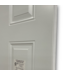 56457 31.5 X 80 White Stell 6 Panel Exterior Door Slab