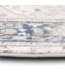 56459 Silky Cream & Blue Medallion Area Rug 5' X 7'