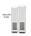 56467 White Aluminum Pet Door For Sliding Door 91" - 96"