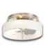 56469 Satin Nickel Flush Mount Fandelier Ceiling Fan With Light And Remote