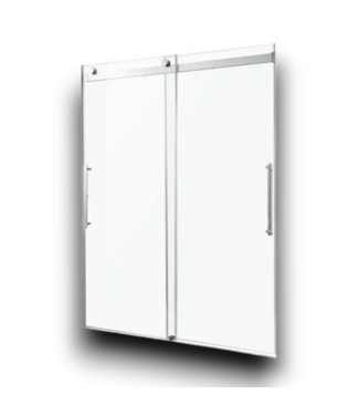 Bud's Warehouse 56474 Stellar Polished Chrome Frameless Sliding Shower Door