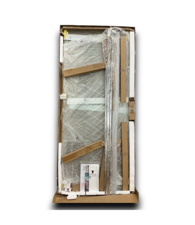 56474 Stellar Polished Chrome Frameless Sliding Shower Door