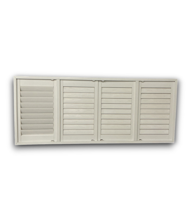 56477 38 X 97 Plastic White Window Shutters