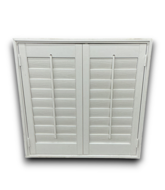 Bud's Warehouse 56480 37 X 37 White Plastic Window Shutters