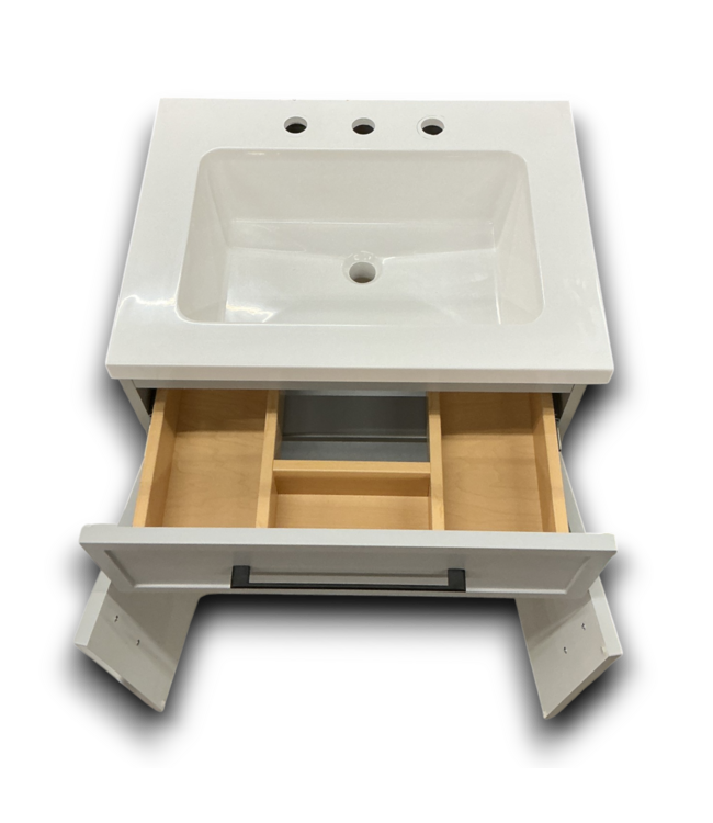 56454 Mist Gray Bathroom Vanity W/top  24.5"