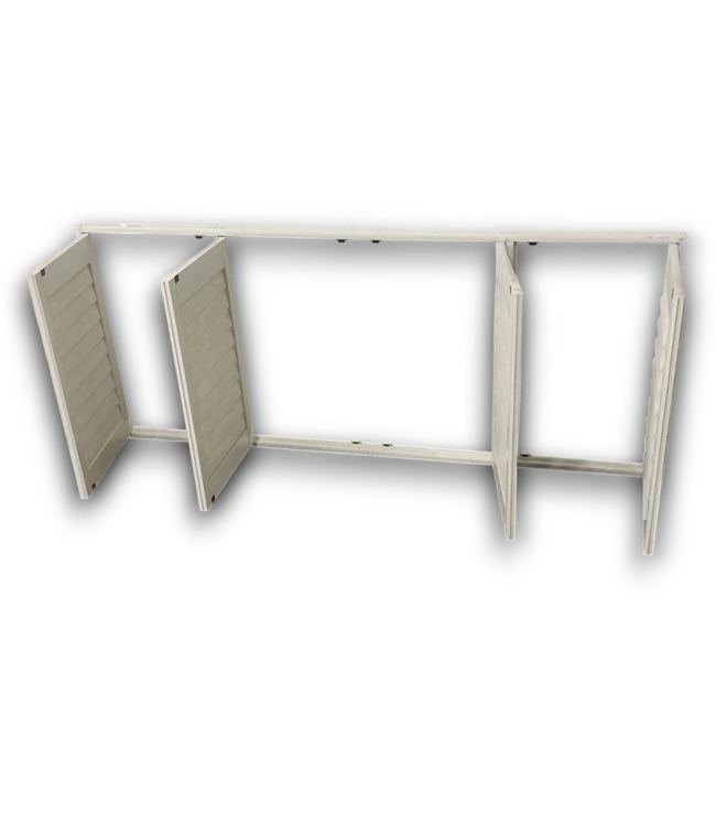 56477 38 X 97 Plastic White Window Shutters