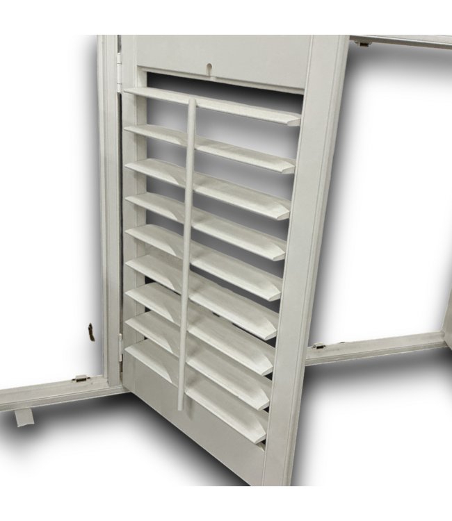 56477 38 X 97 Plastic White Window Shutters