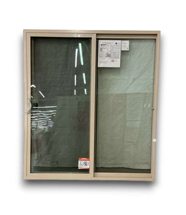 56483 71 X 79.5 Almond Sliding Patio Door W Screen
