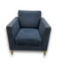 56484 4 Piece Navy Blue Arm Chairs And Side Table