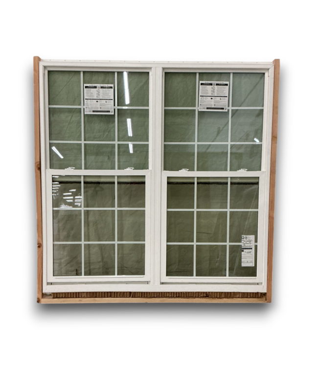 56488 71 x 71 Double Single Hung Window White Vinyl