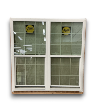 Bud's Warehouse 56488 71 x 71 Double Single Hung Window White Vinyl