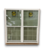 56488 71 x 71 Double Single Hung Window White Vinyl