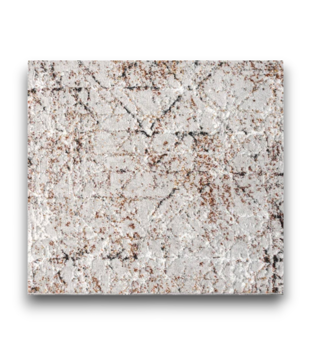 56490 Rust Speckled Rectangle Indoor Abstract Area Rug