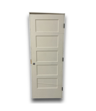 Bud's Warehouse 56491 30 X 80 Primed Prehung 5 Panel Interior Door