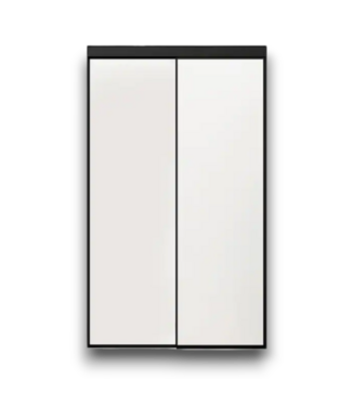 Bud's Warehouse 56493 48 X 96 Black Mirror Sliding Closet Door