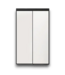 56493 48 X 96 Black Mirror Sliding Closet Door