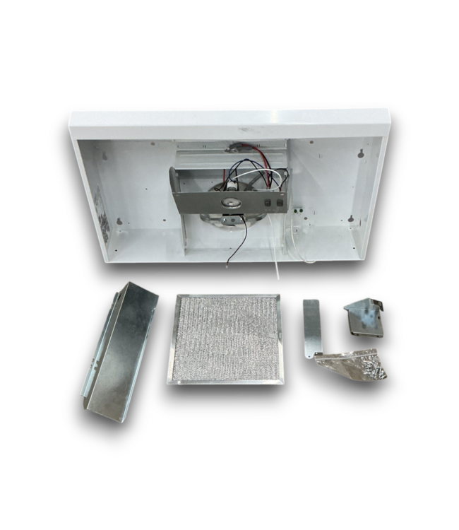 56500 30” Convertible White Under Cabinet Range Hood