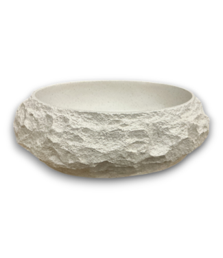 Bud's Warehouse 56501 Luna Oval Resin Vessel Basin Stone Pattern Bathroom Sink