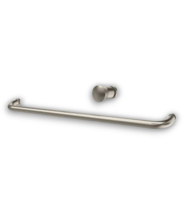 56512 Knoxville Brushed Nickel Frameless Sliding Shower Door