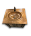 56514 Rustic Wooden Bathroom Vanity With Hammered Copper Top