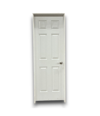 Bud's Warehouse 56515 28 X 80 White Prehung 6 Panel Interior Door