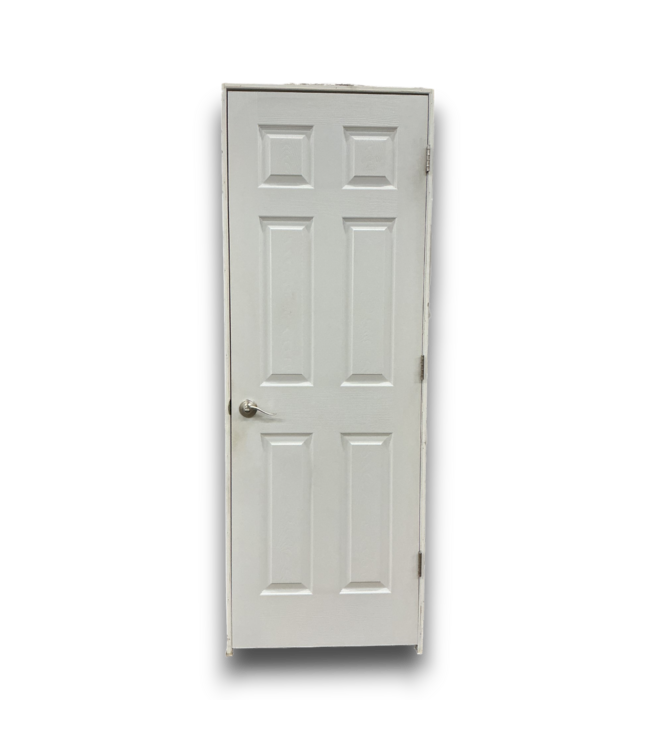 56515 28 X 80 White Prehung 6 Panel Interior Door