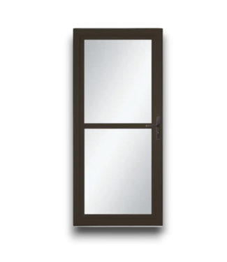 Bud's Warehouse 56520 36 X 80 Brown Full View Aluminum Storm Door