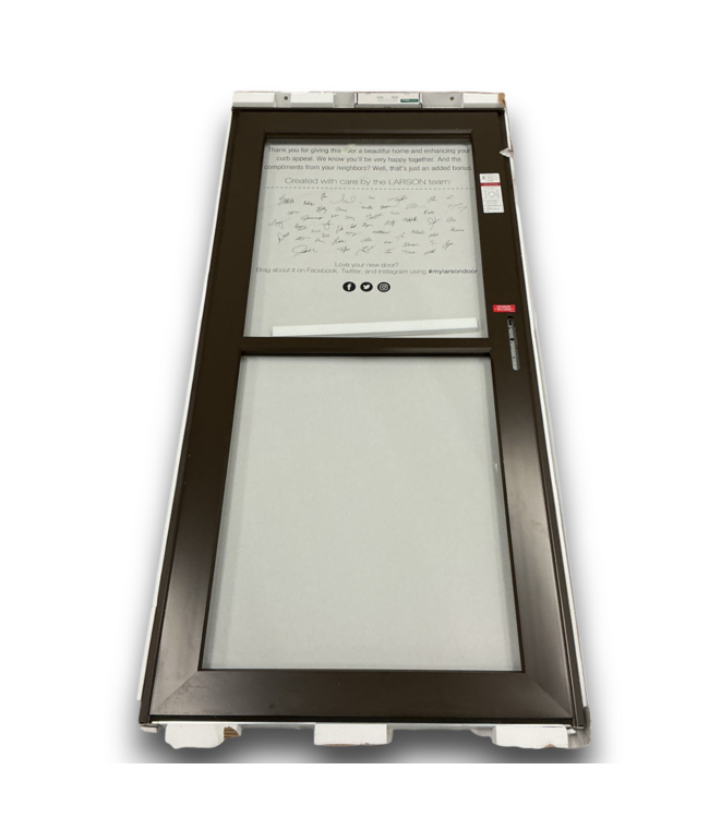 56520 36 X 80 Brown Full View Aluminum Storm Door
