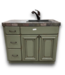 56528 Sage Green Vanity W/brick Top 42.5"w