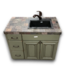 56528 Sage Green Vanity W/brick Top 42.5"w