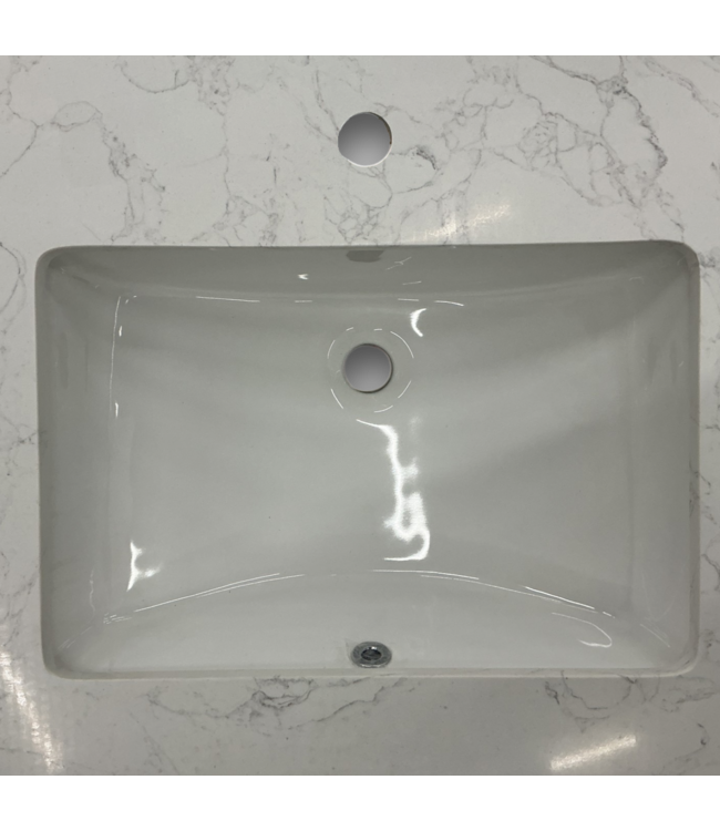56531 Double Engineered Stone Marble Vanity Top