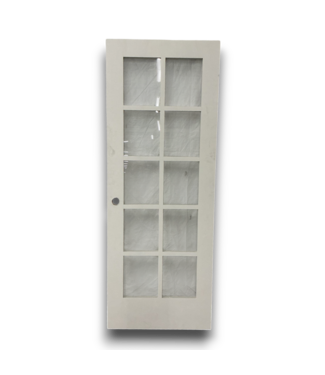 Bud's Warehouse 56533 30 X 80 White Full Grid Glass Interior Door Slab