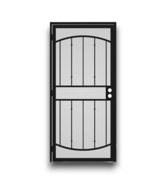 Bud's Warehouse 56537 36 X 96 Black Steel Security Screen Door