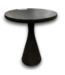 56538 Black Modern Round Side Tables Set Of 2