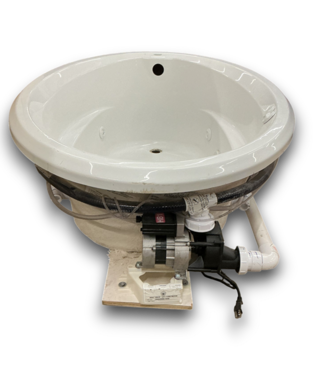 56539 Signature Oval Whirlpool White Bathtub Right Drain