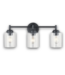 56546 Black 3-light Vanity Light
