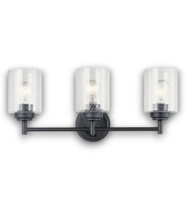 56546 Black 3-light Vanity Light