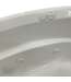 56539 Signature Oval Whirlpool White Bathtub Right Drain