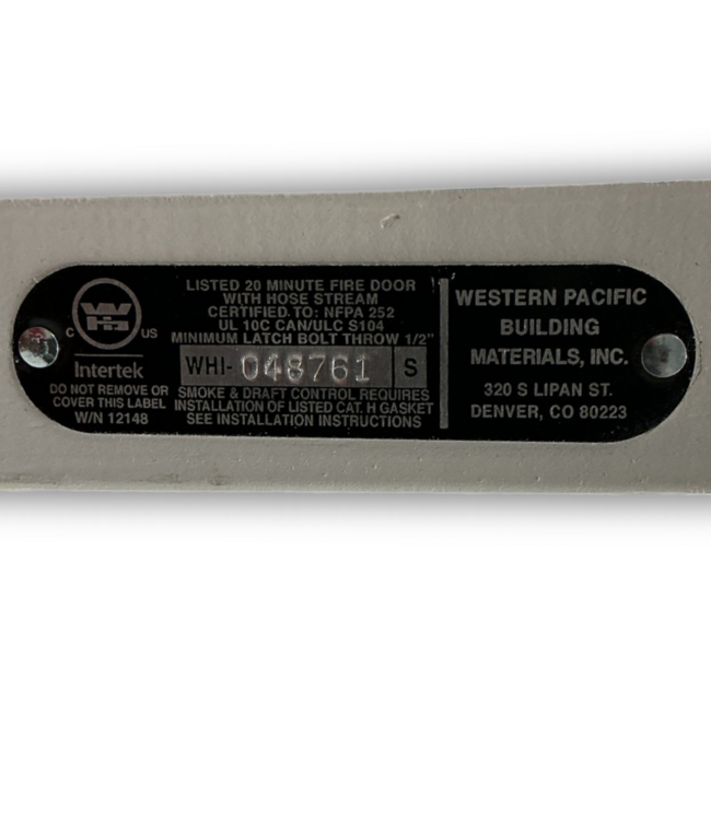 56541 36 X 79 White Fire Rated Exterior Door Slab