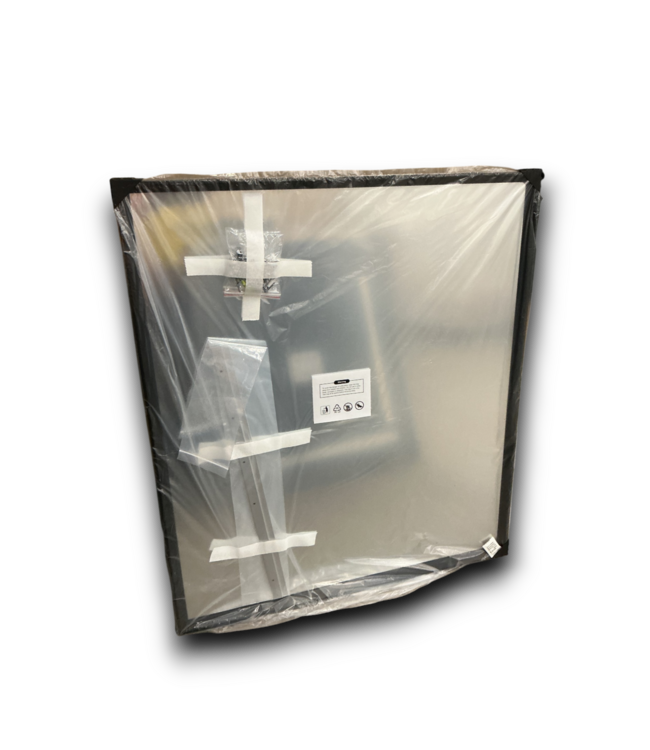 56547 Black Beveled Aluminum Framed Mirrors 2-pc