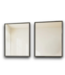 56547 Black Beveled Aluminum Framed Mirrors 2-pc