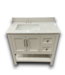 56548 White Bathroom Vanity W/stone Top 36"