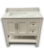 56548 White Bathroom Vanity W/stone Top 36"