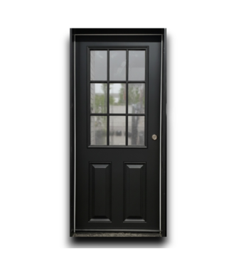 Bud's Warehouse 56549 34 X 73 Black Half Light Exterior Prehung Door