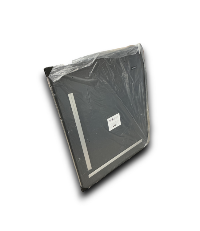 56547 Black Beveled Aluminum Framed Mirrors 2-pc