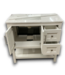 56548 White Bathroom Vanity W/stone Top 36"