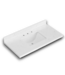56566 Quartz Carrara Sink Top W/backsplash 42"