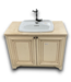 56568 39 X 31 Cream Distressed Look Bath Vanity