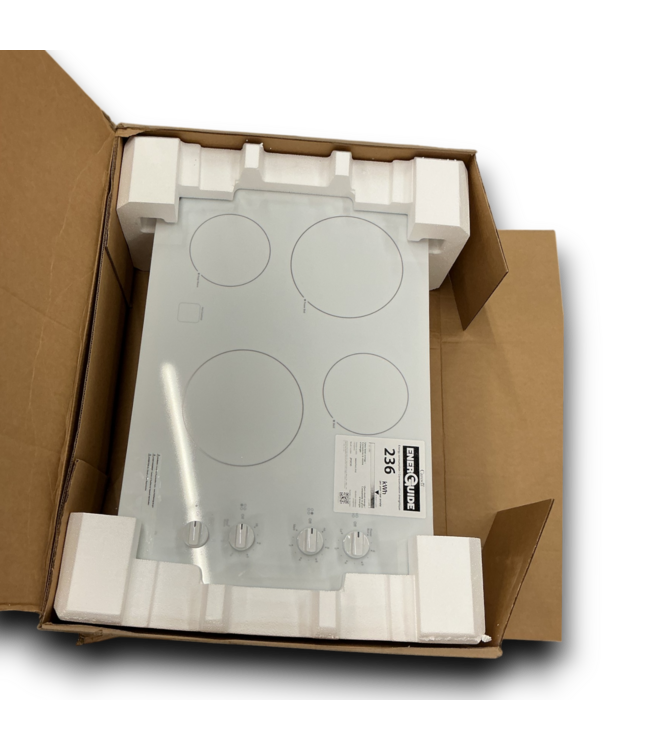 56570 White Electric Cooktop 4-burners 30"