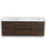 56575 Rosewood Floating Vanity W/acrylic Top 59"